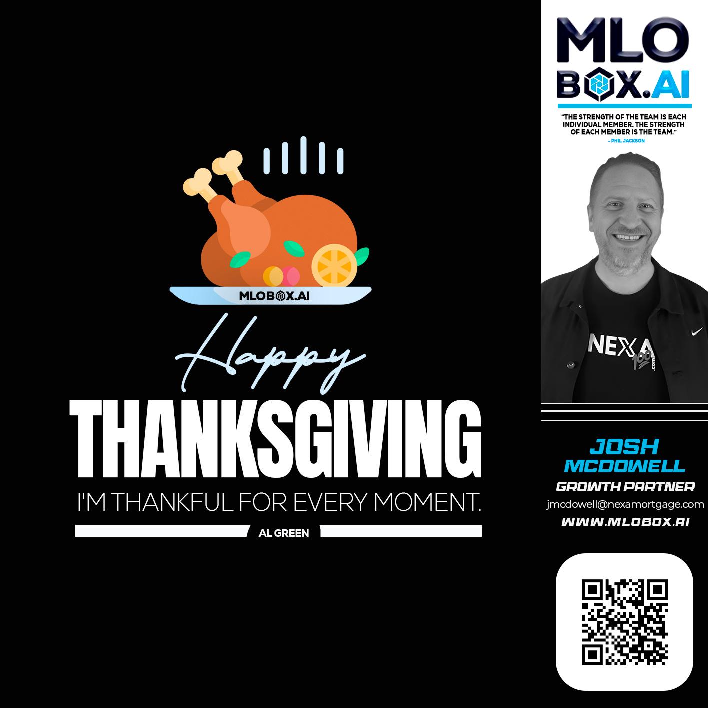 HAPPY THANKSGIVING - Joshua Mcdowell -Mortgage Loan Officer