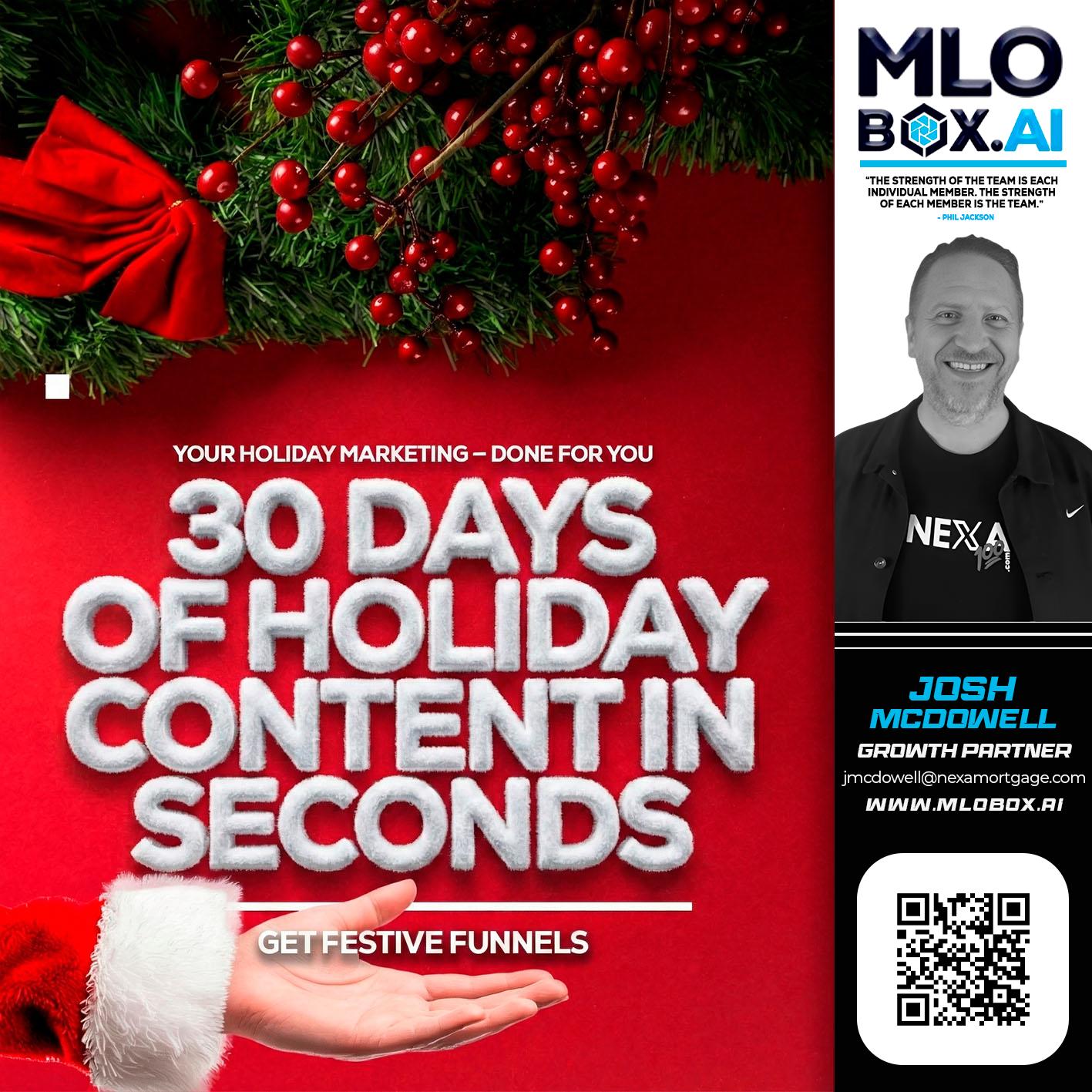 30 DAYS - Joshua Mcdowell -Mortgage Loan Officer