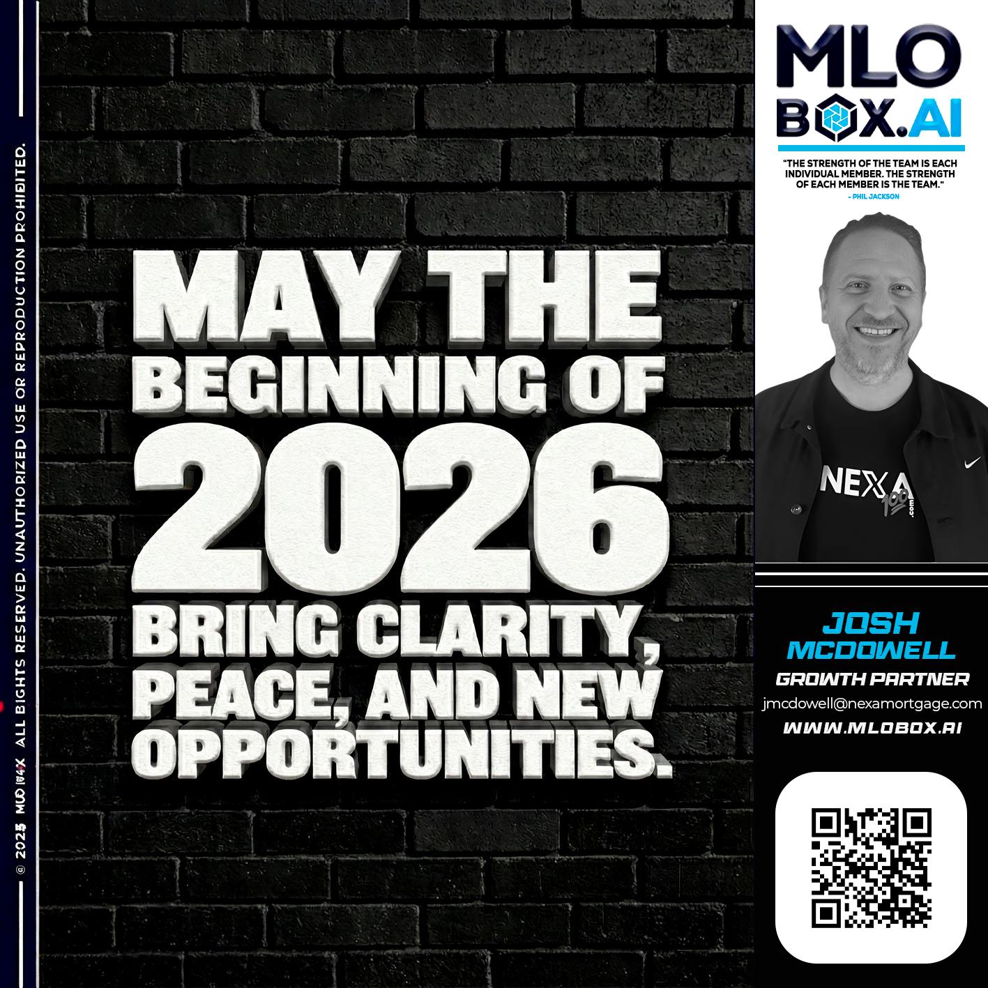 MAY THE 2026 - Joshua Mcdowell -Mortgage Loan Officer