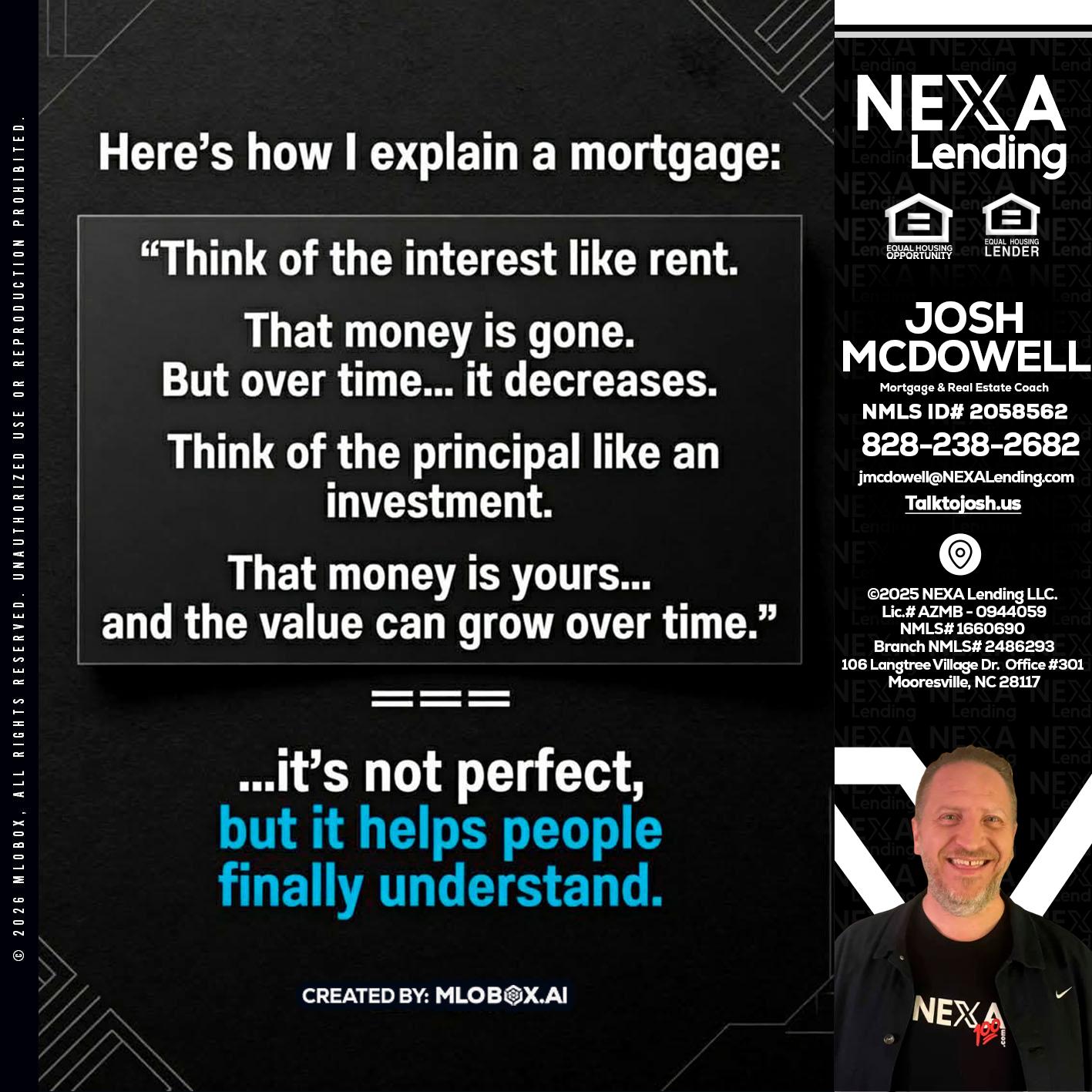 HERES NOW - Joshua Mcdowell -Mortgage Loan Officer