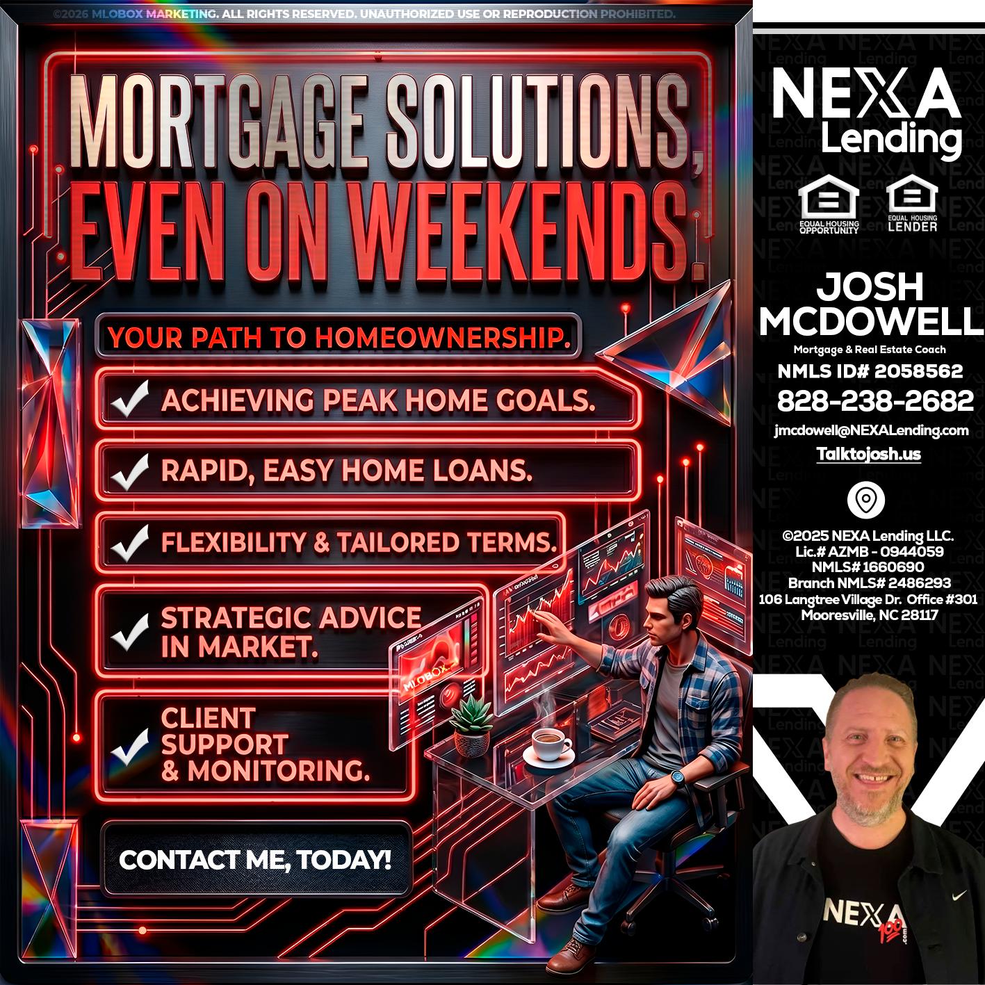 WEEKEND SOLUTIONS - Joshua Mcdowell -Mortgage Loan Officer