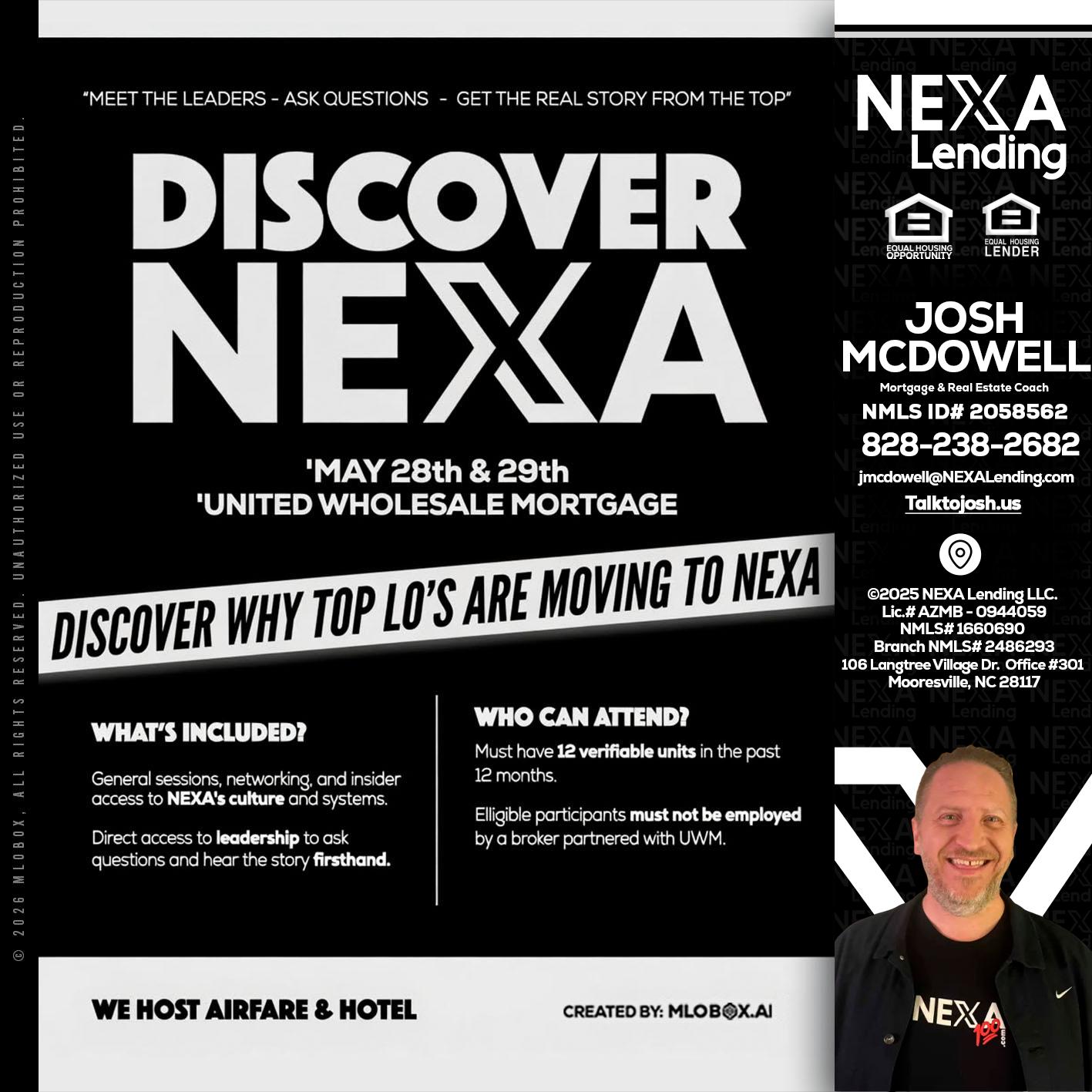 DISCOVER NEXA - Joshua Mcdowell -Mortgage Loan Officer