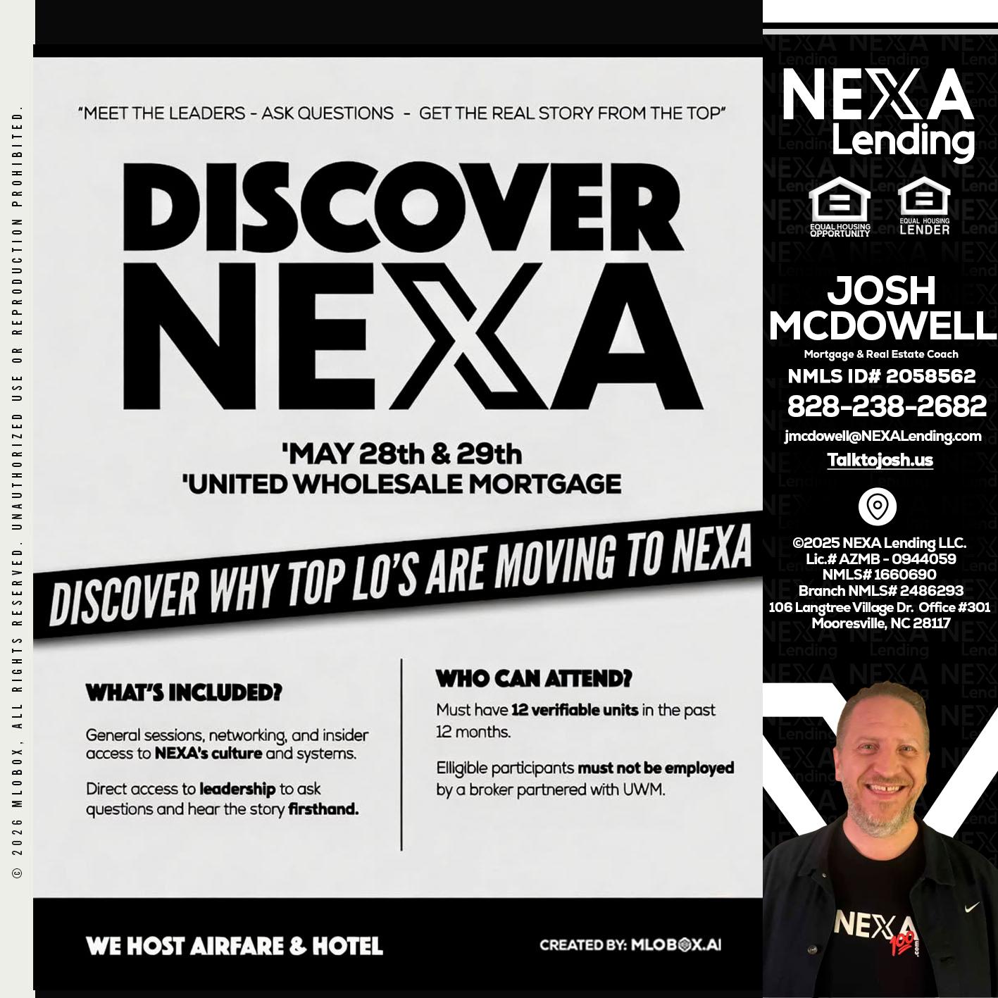 DISCOVER NEXA - Joshua Mcdowell -Mortgage Loan Officer