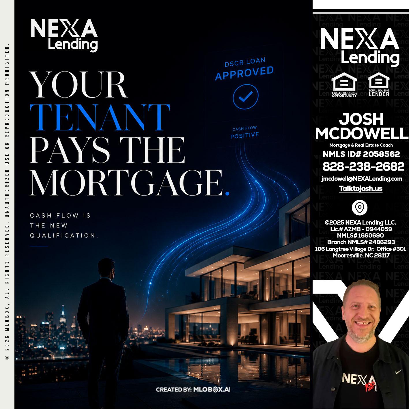DSCR LOANS - Joshua Mcdowell -Mortgage Loan Officer