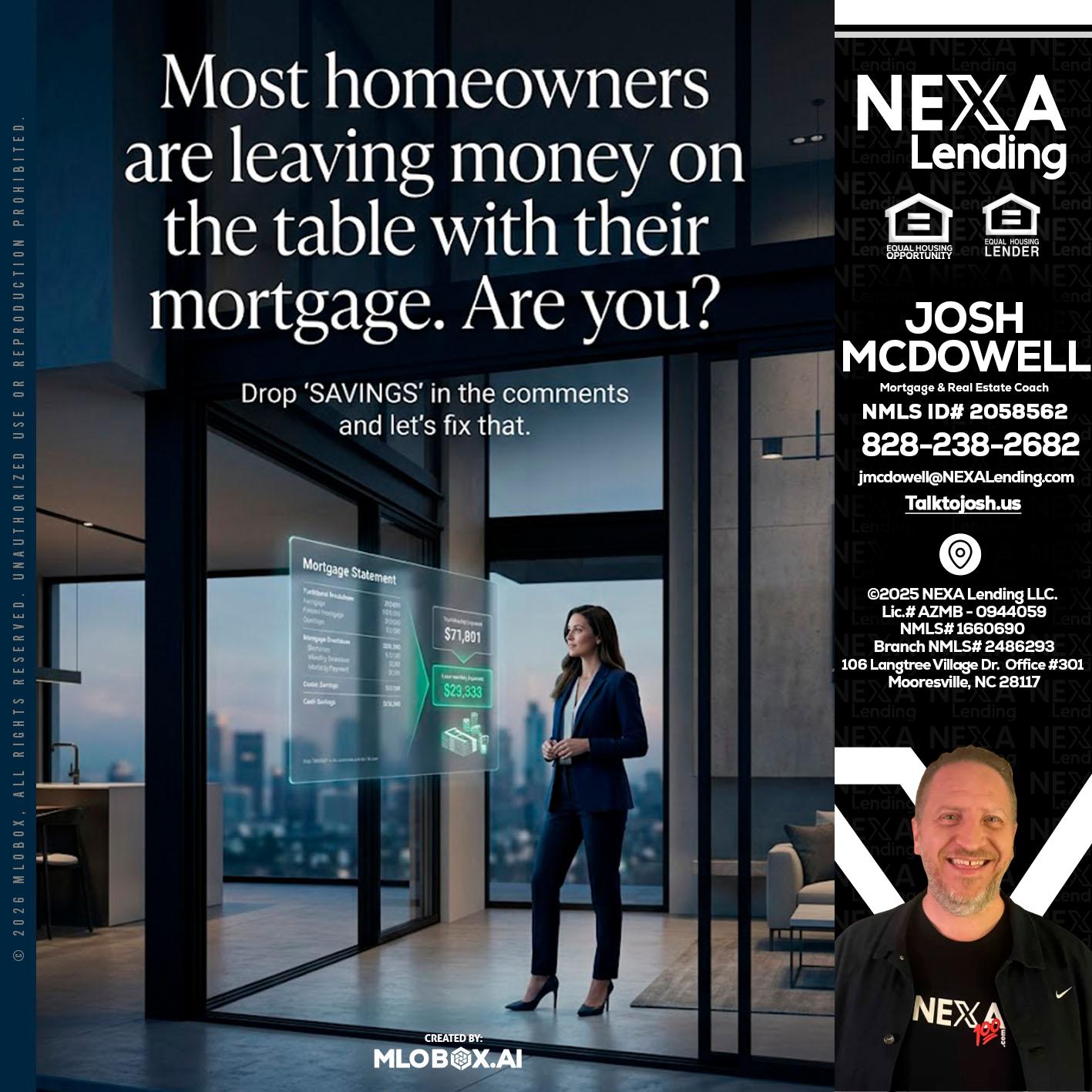 MOST OWNERS - Joshua Mcdowell -Mortgage Loan Officer