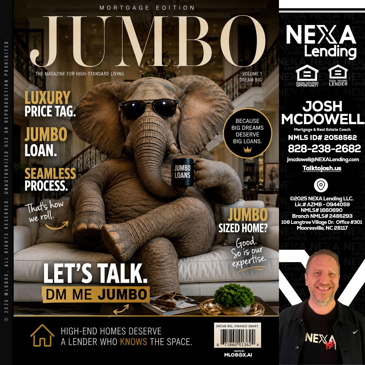JUMBO LOANS - Joshua Mcdowell -Mortgage Loan Officer