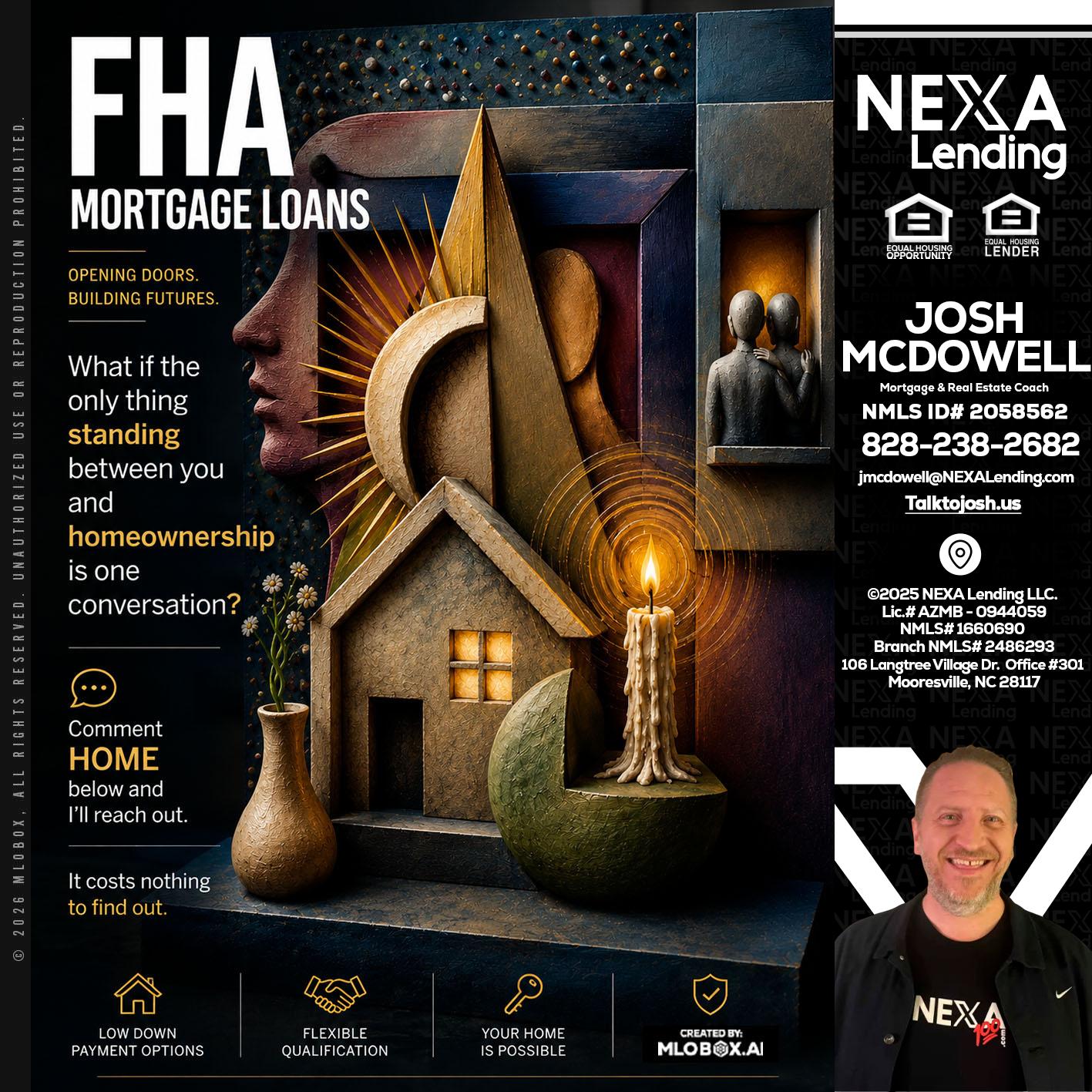 FHA - Joshua Mcdowell -Mortgage Loan Officer