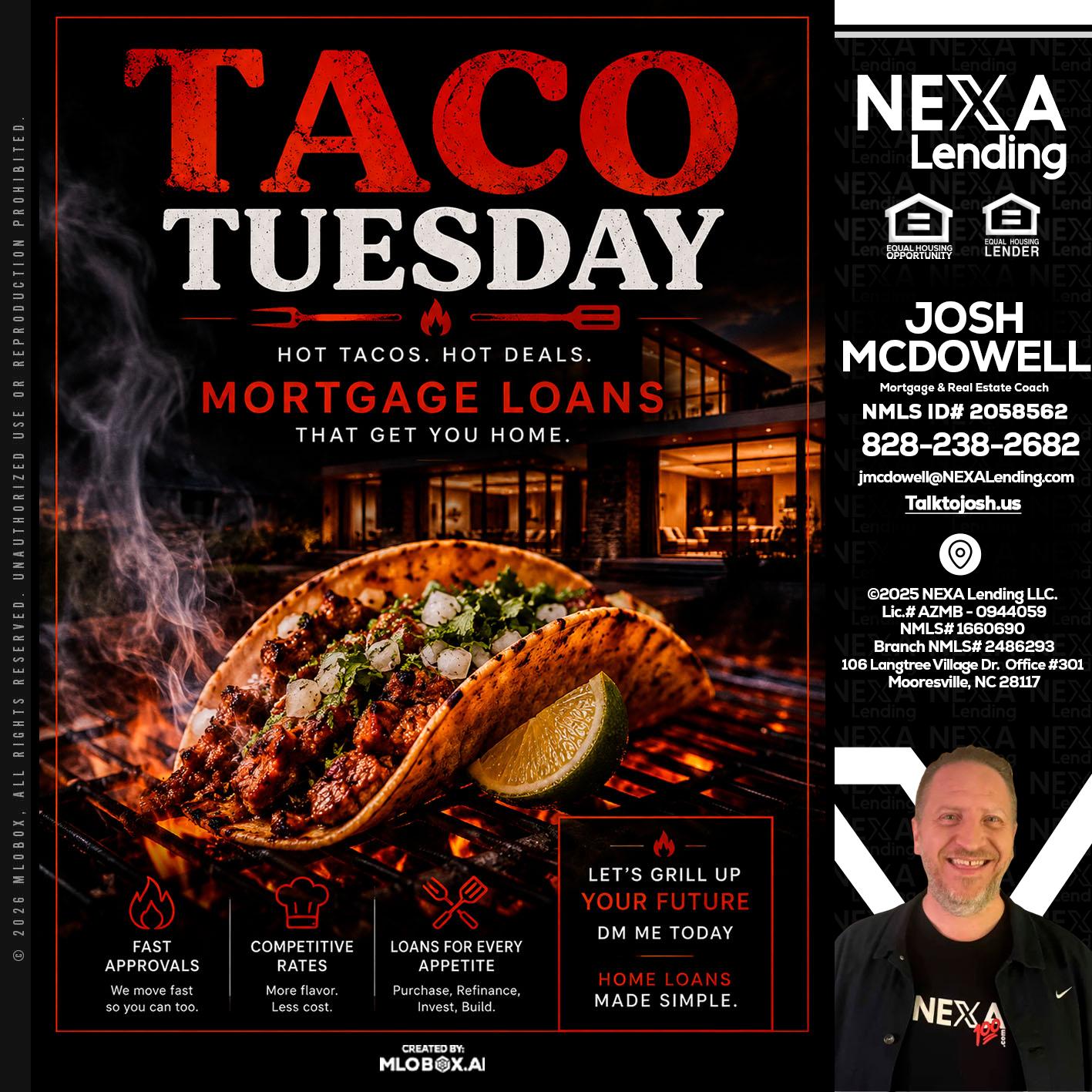 TACO TUESDAY - Joshua Mcdowell -Mortgage Loan Officer