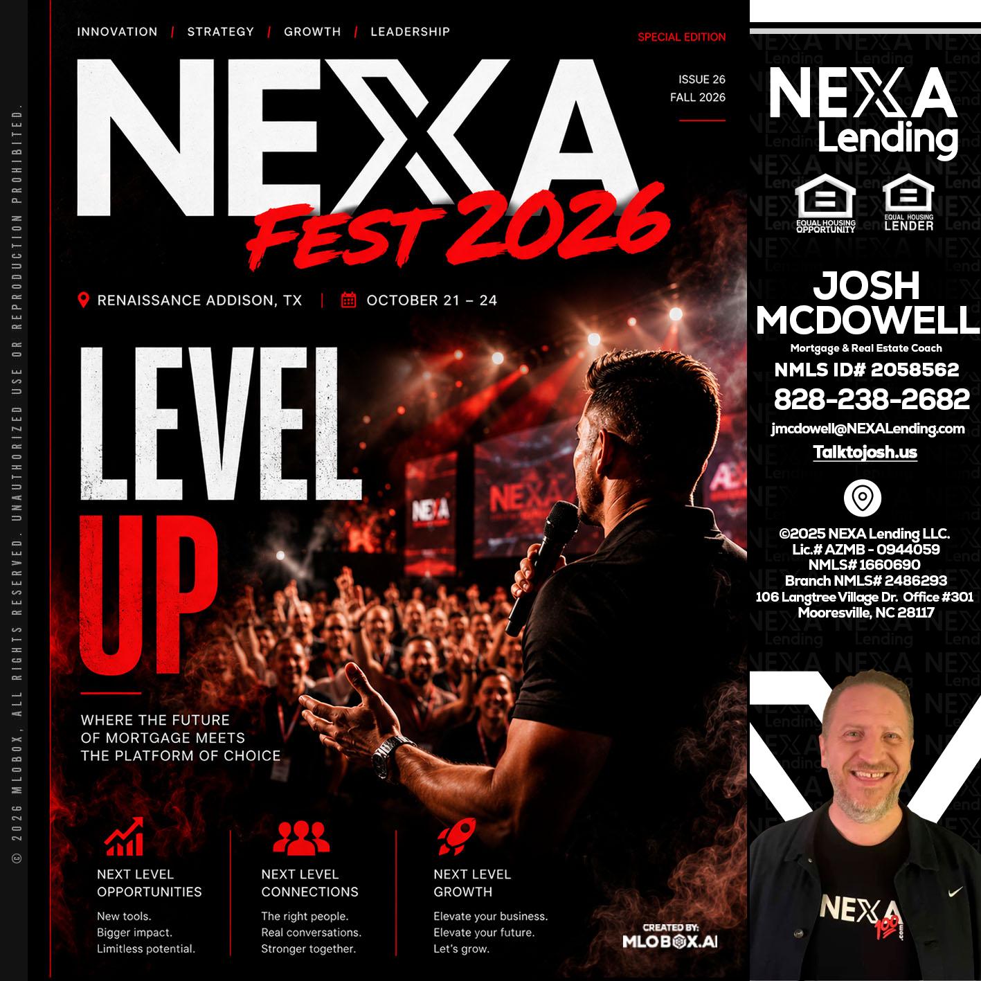 NEXA FEST 2026 - Joshua Mcdowell -Mortgage Loan Officer