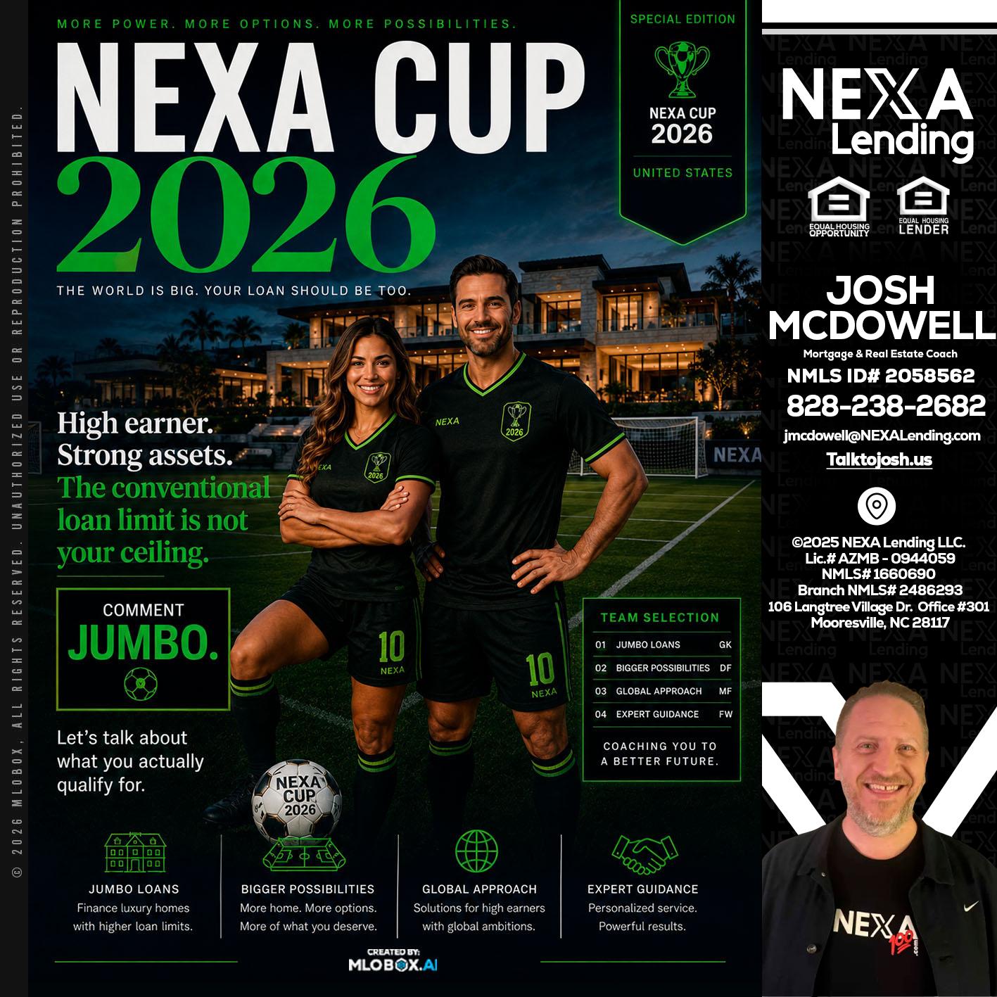 NEXA CUP 2026 - Joshua Mcdowell -Mortgage Loan Officer