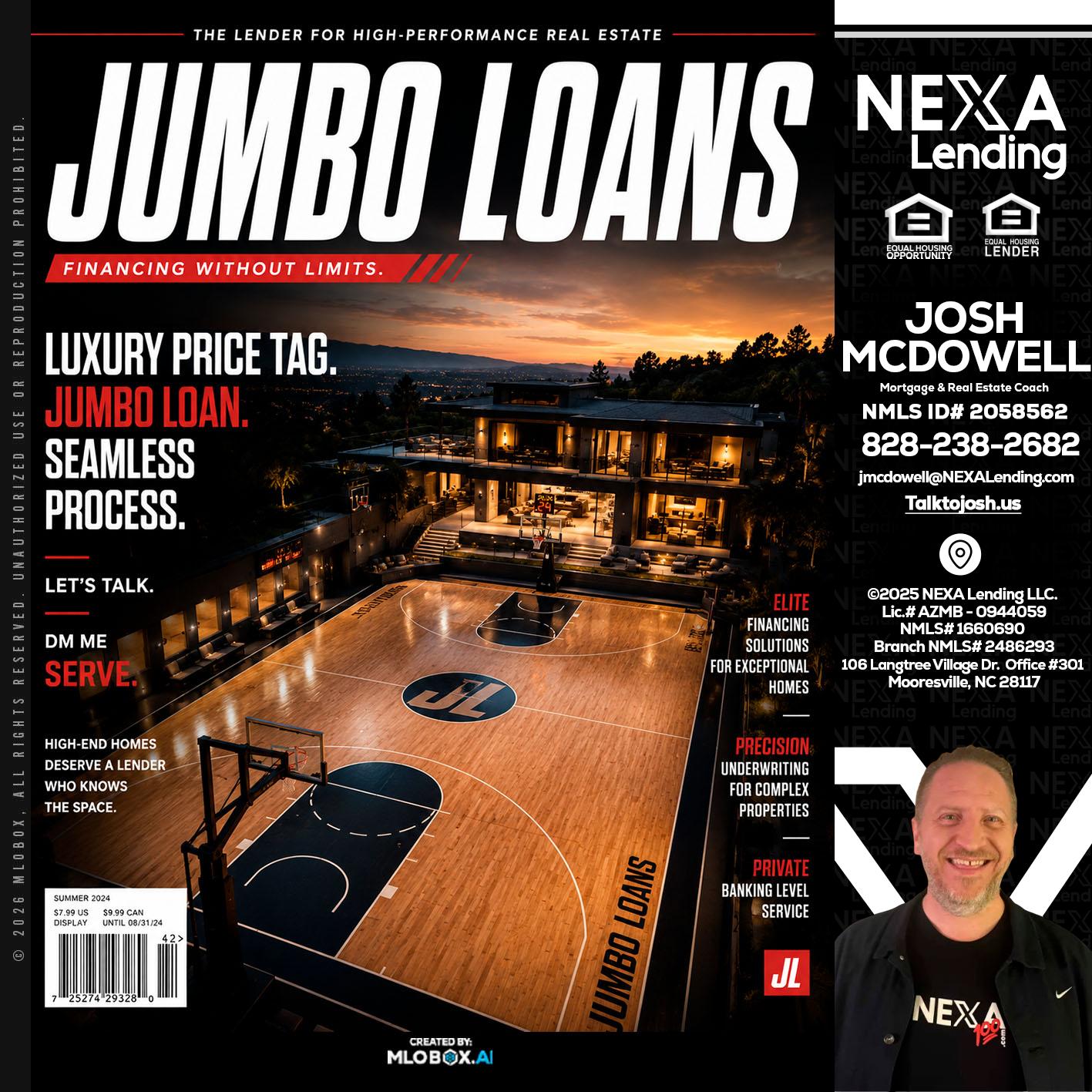 JUMBO LOANS - Joshua Mcdowell -Mortgage Loan Officer